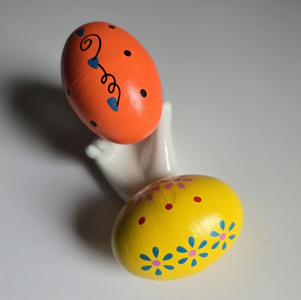 🪇 Spring Wooden Maraca Egg Shakers